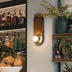 Бра с декором из плетеного бамбука Wicker Oval Lamp варинант исполнения - 3 | Loft Concept в Воронеже