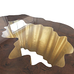 Кофейный стол Burl Exotic tree Coffee Table Black варинант исполнения - 3 | Loft Concept в Воронеже