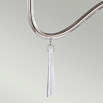 Люстра цвета никель с прозрачными стеклянными подвесками в форме капель Elstead Lighting варинант исполнения - 12 | Loft Concept в Воронеже