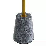 Кофейный столик круглый из мрамора серый Reliable Foundation варинант исполнения - 4 | Loft Concept в Воронеже