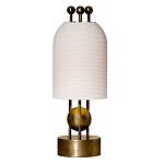 Настольная лампа в виде фонаря с белым фактурным абажуром Echoes of Light варинант исполнения - 1 | Loft Concept в Воронеже