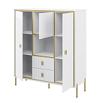 Буфет белый трёхдверный с двумя ящиками Antique Order варинант исполнения - 2 | Loft Concept в Воронеже