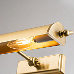 Светильник для картин цвета состаренная латунь с широким плафоном на прямоугольном основании Elstead Lighting варинант исполнения - 8 | Loft Concept в Воронеже