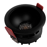 Встраиваемый спот светодиодный круглый черного цвета с углублением Ombra Lux  варинант исполнения - 4 | Loft Concept в Воронеже