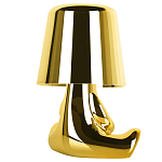 Настольная лампа фигурная золотого цвета с гладким абажуром Высота 16 см Sophia варинант исполнения - 4 | Loft Concept в Воронеже