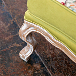 Кресло из натурального бука бежевое с изображением птиц и цветов Beige Green Chinoiserie Garden Armchair варинант исполнения - 6 | Loft Concept в Воронеже