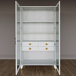 Дизайнерский шкаф витрина Elsa Dreams White с 4-мя ящиками варинант исполнения - 5 | Loft Concept в Воронеже