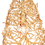 Подвесной светильник золотой в виде кораллов Coral Decor варинант исполнения - 1 | Loft Concept в Воронеже