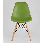 Пластиковый стул на ножках из массива бука Eames Green варинант исполнения - 4 | Loft Concept в Воронеже