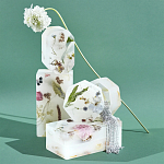 Шкатулка из эпоксидной смолы с цветами белая Epoxy Resin Flowers Box White варинант исполнения - 4 | Loft Concept в Воронеже