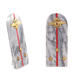 Сувенир Погон МВД из натурального камня мрамор Souvenir Epaulets варинант исполнения - 3 | Loft Concept в Воронеже