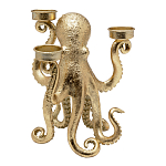 Подсвечник золотой Осьминог Gold Octopus Candlestick  варинант исполнения - 1 | Loft Concept в Воронеже