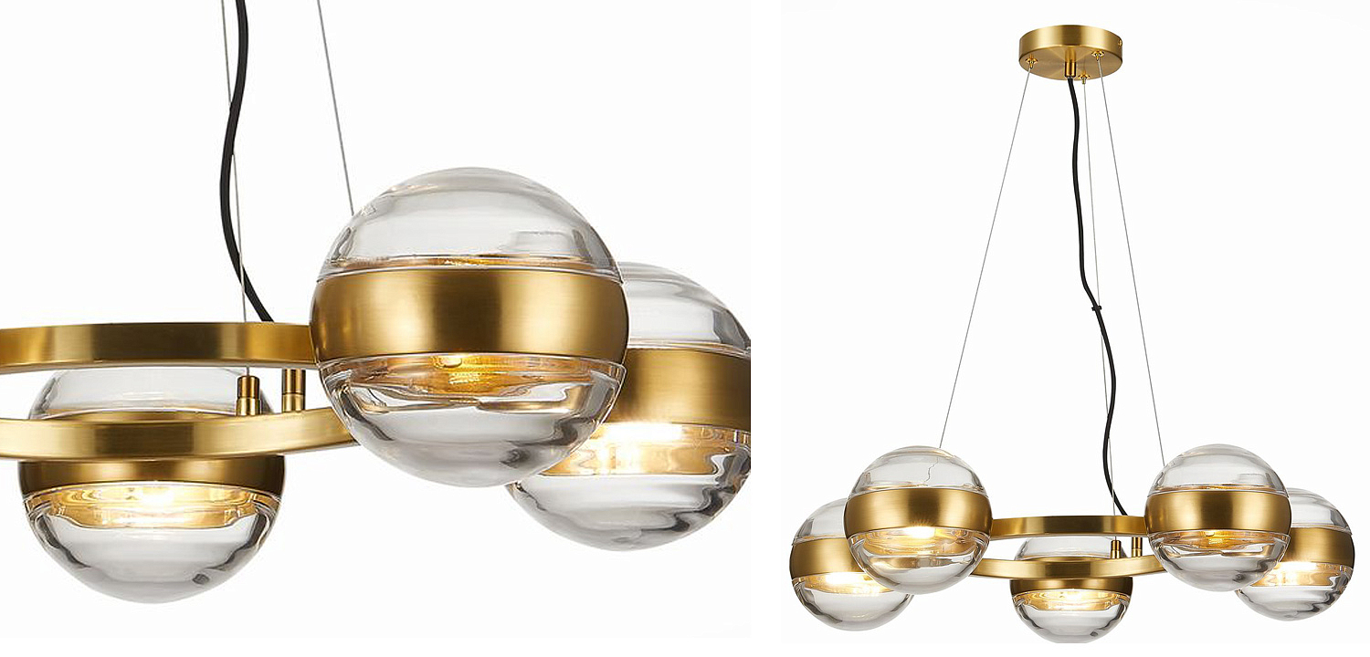 Люстра Leandra Chandelier 5 Balls Люстра Leandra Chandelier 5 Balls - Loft-Concept в Воронеже