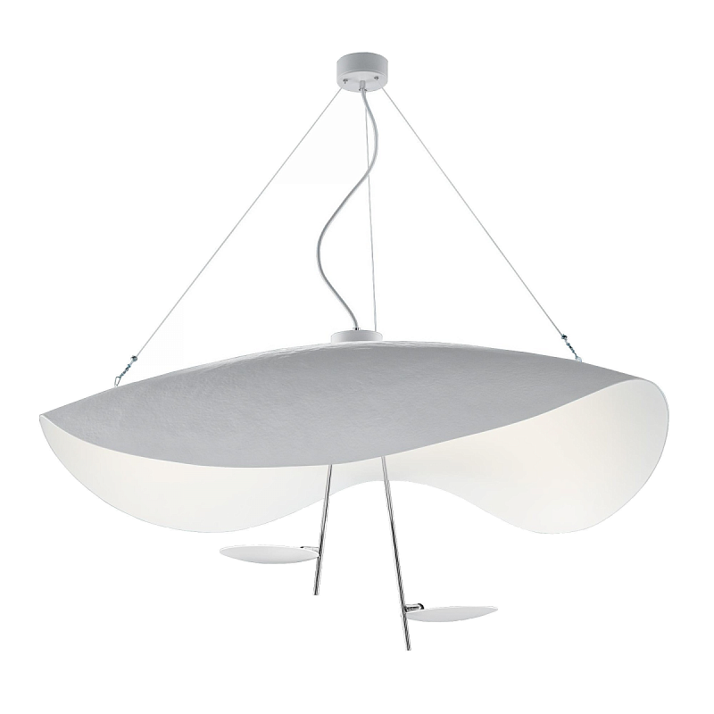 Подвесной светильник CATELLANI & SMITH LEDERAM MANTA S2 PENDANT Белый Подвесной светильник CATELLANI & SMITH LEDERAM MANTA S2 PENDANT Белый в Воронеже | Loft Concept