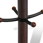 Вешалка коричневая с круглым основанием и черными металлическими крючками Industrial Metal Rust варинант исполнения - 2 | Loft Concept в Воронеже