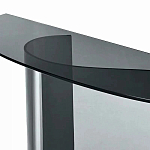 Консоль дымчатого цвета с изогнутым основанием Arabesque варинант исполнения - 2 | Loft Concept в Воронеже