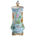 Ваза из фарфора с птицей на бронзовой ветке Garden of Eden варинант исполнения - 4 | Loft Concept в Воронеже