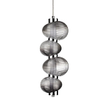 Подвесной светильник с 4-мя рифлеными стеклянными шарами Marcelh Light варинант исполнения - 1 | Loft Concept в Воронеже