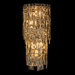 Бра с каскадом из прозрачного хрусталя и корпусом из металла цвета хром Constant Sparks варинант исполнения - 6 | Loft Concept в Воронеже