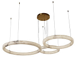 Люстра с 3-мя кольцами из натурального камня Minerals of Light варинант исполнения - 1 | Loft Concept в Воронеже
