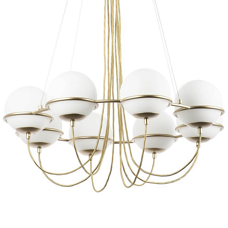 Люстра Melissa Chandelier Champagne 8 Золотой Шампань Белый Люстра Melissa Chandelier Champagne 8 Золотой Шампань Белый в Воронеже | Loft Concept