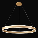 Люстра подвесная светодионая кольцевая золотого цвета Ring Horizontal варинант исполнения - 2 | Loft Concept в Воронеже