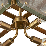 Потолочный светильник квадратный из толстого литого стекла Cast Glass варинант исполнения - 3 | Loft Concept в Воронеже