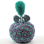 Статуэтка тропический фрукт Pandora Tropical Fruit Lilac Turquoise Flower варинант исполнения - 2 | Loft Concept в Воронеже