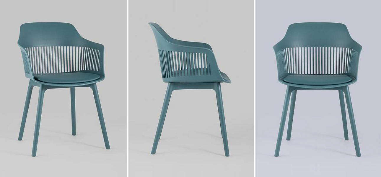 Стул Crocus Chair Бирюзовый цвет Велюровая подушка Стул Crocus Chair Бирюзовый цвет Велюровая подушка - Loft-Concept в Воронеже