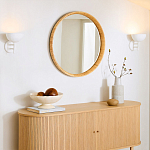 Зеркало круглое в раме из ротанга Wickerwork варинант исполнения - 4 | Loft Concept в Воронеже