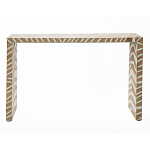 Консоль Дизайнерская Kenya Console ZEBRA Bone Inlay Beige варинант исполнения - 1 | Loft Concept в Воронеже