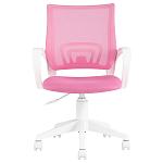Офисное кресло с основанием из белого пластика Desk chairs Pink варинант исполнения - 2 | Loft Concept в Воронеже