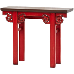 Деревянная консоль в китайском стиле красная Tang Console Table варинант исполнения - 2 | Loft Concept в Воронеже