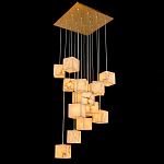 Люстра подвесная с квадратными плафонами из натурального камня Glowing Spheres варинант исполнения - 2 | Loft Concept в Воронеже