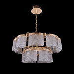 Люстра двухъярусная с текстурными овальными абажурами Splendor Palace Style варинант исполнения - 3 | Loft Concept в Воронеже