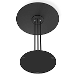 Стол журнальный с круглой бело-голубой столешницей из стекла White and Blue Marble варинант исполнения - 5 | Loft Concept в Воронеже