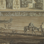 Обои ручная роспись Monuments of Paris Eau Forte on antique scenic Xuan paper варинант исполнения - 3 | Loft Concept в Воронеже