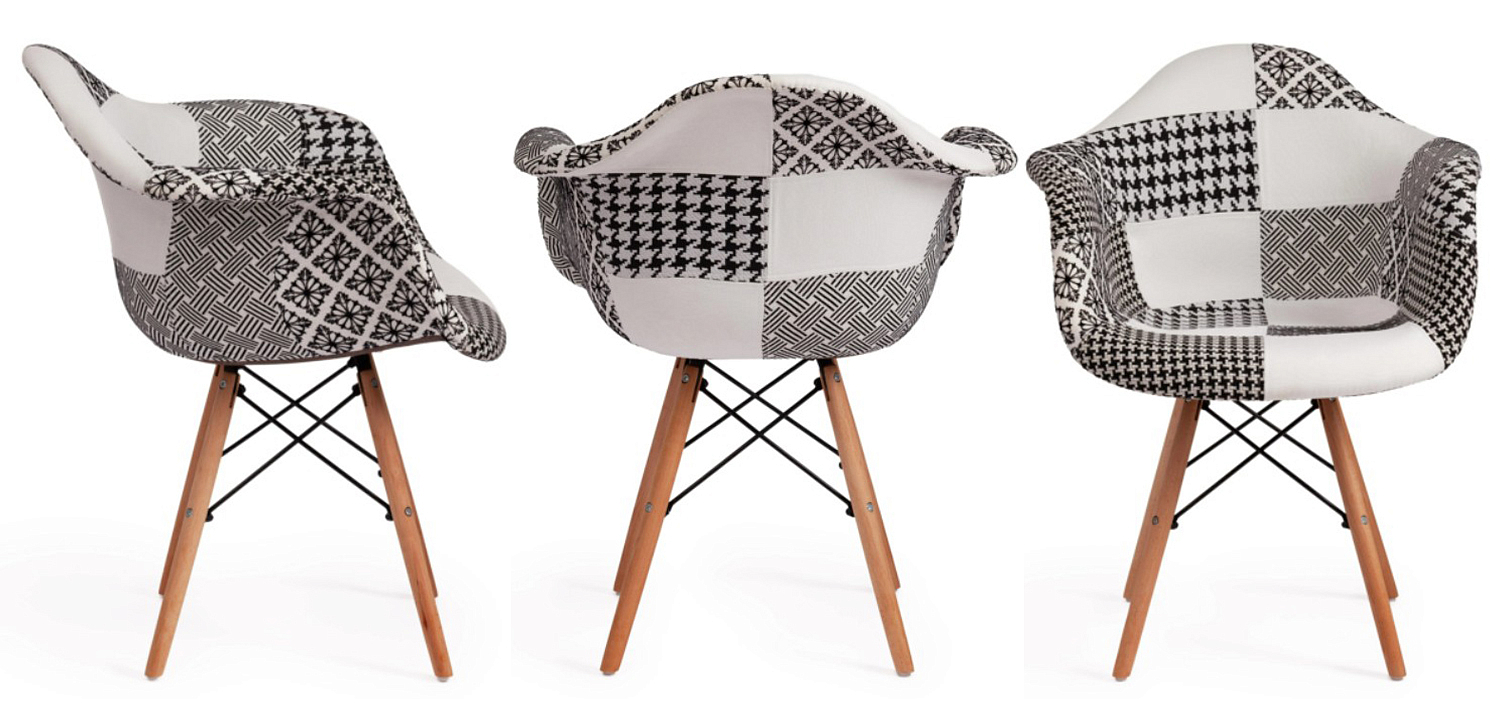 Стул DAW black&white patchwork Стул DAW black&white patchwork - Loft-Concept в Воронеже
