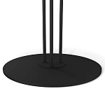 Стол журнальный с круглой бело-голубой столешницей из стекла White and Blue Marble варинант исполнения - 4 | Loft Concept в Воронеже