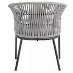 Кресло с декоративным плетением на спинке и подлокотниках Armchair Weaving варинант исполнения - 4 | Loft Concept в Воронеже