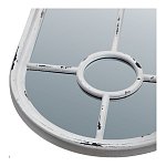 Зеркало-окно с арочным силуэтом в венецианском стиле Venetian White Mirror варинант исполнения - 2 | Loft Concept в Воронеже