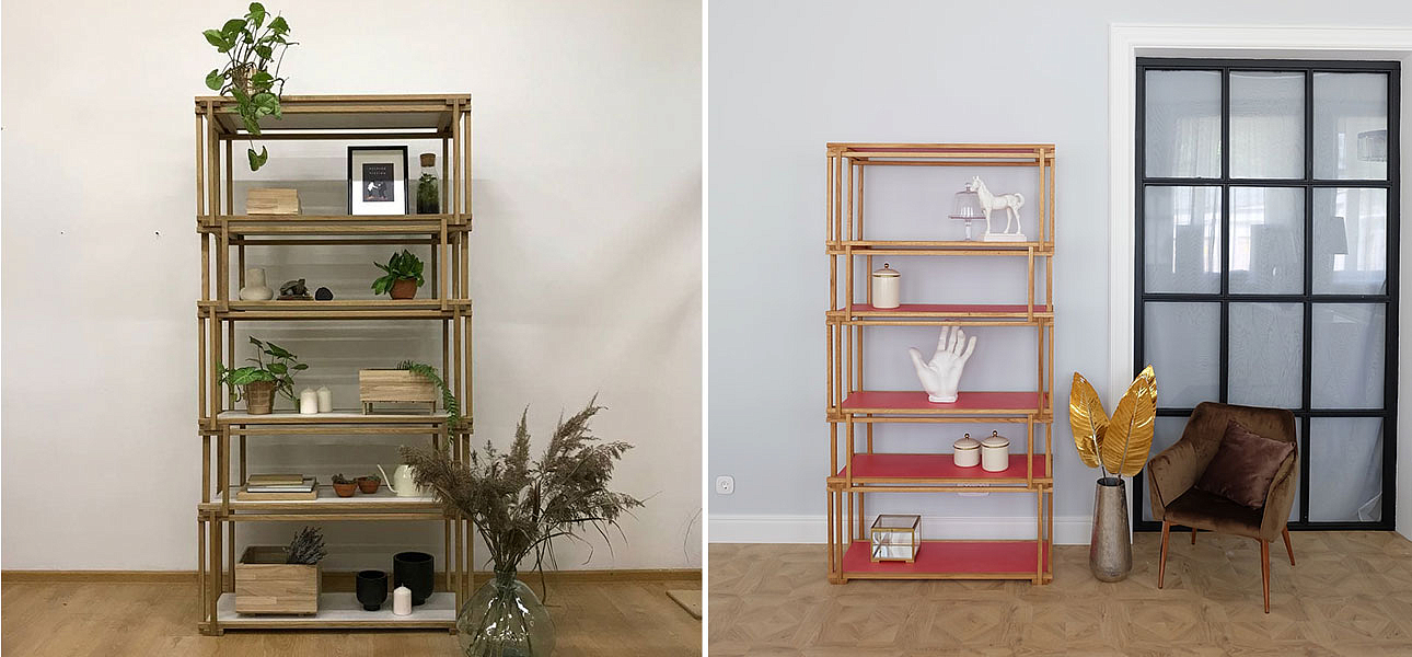 Стеллаж кубические сечения Hadley Стеллаж кубические сечения Hadley - Loft-Concept в Воронеже