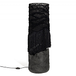 Напольная лампа черная с текстильными элементами "ЯРВИ" варинант исполнения - 8 | Loft Concept в Воронеже