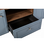 ТВ-тумба серая из массива бука с 2-мя дверками и ящиком Wenge Light варинант исполнения - 6 | Loft Concept в Воронеже