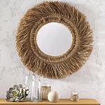 Зеркало из ротанга и сизаля WICKER MIRROR 100 варинант исполнения - 3 | Loft Concept в Воронеже
