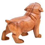 Статуэтка деревянная в виде собаки Balinese Dog варинант исполнения - 2 | Loft Concept в Воронеже