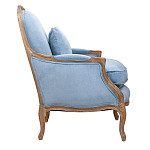 Кресло Ava Classical Armchair light blue velour варинант исполнения - 2 | Loft Concept в Воронеже
