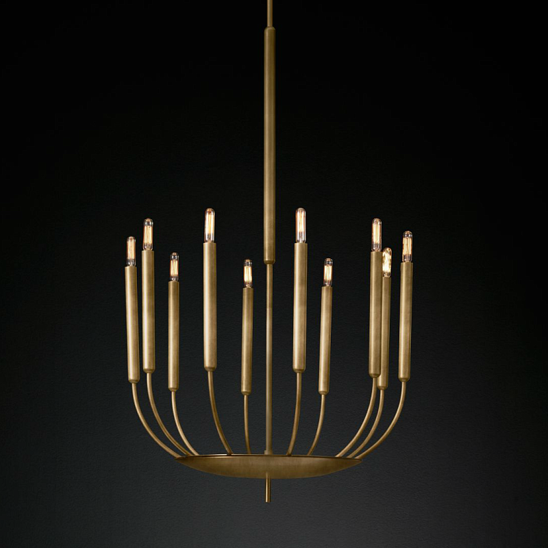 Люстра RH Quenouilles Round Chandelier brass Латунь Люстра RH Quenouilles Round Chandelier brass Латунь в Воронеже | Loft Concept