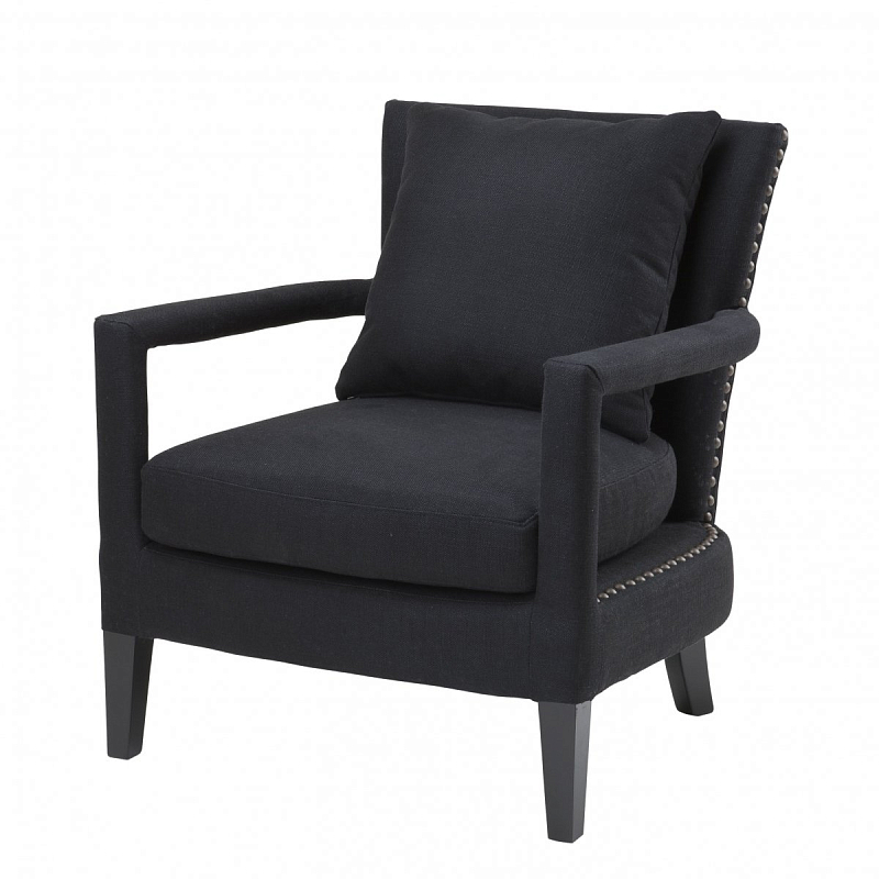 Кресло Eichholtz Chair Gregory Black Черный Темная бронза винтаж Кресло Eichholtz Chair Gregory Black Черный Темная бронза винтаж в Воронеже | Loft Concept
