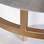 Столик журнальный серебристый с круглой столешницей Showing Refinement варинант исполнения - 2 | Loft Concept в Воронеже